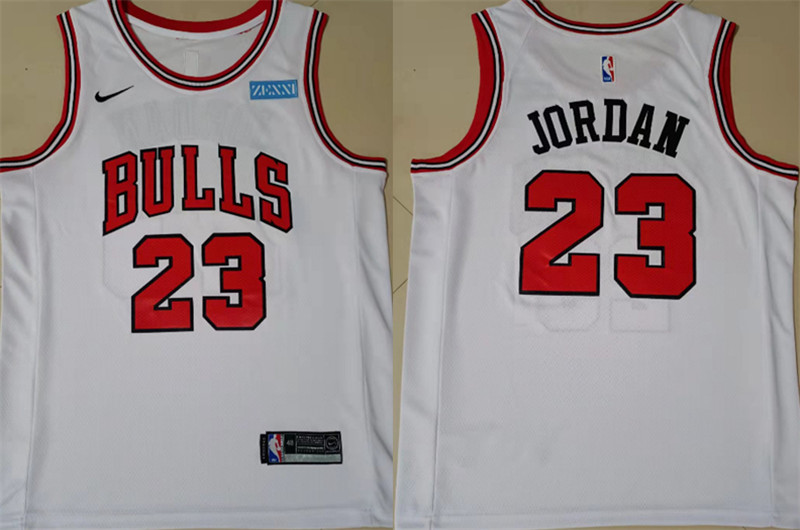 سعرات شوربة الشوفان Bulls 23 Michael Jordan White Nike Swingman Jersey سعرات شوربة الشوفان