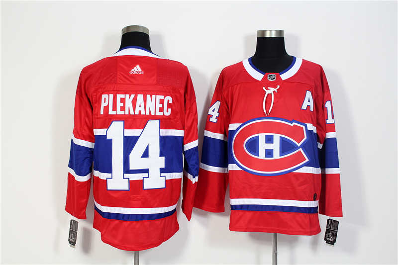 Canadiens 14 Tomas Plekanec Red  Jersey