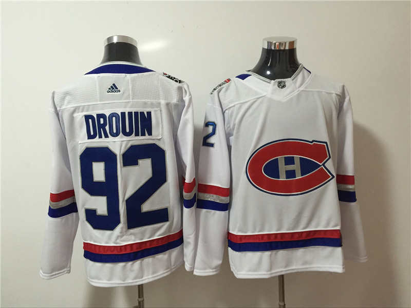 Canadiens 92 Jonathan Drouin White 2017 NHL 100 Classic  Jersey