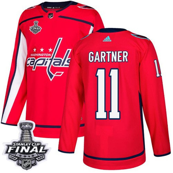 Capitals 11 Mike Gartner Red 2018 Stanley Cup Final Bound  Jersey