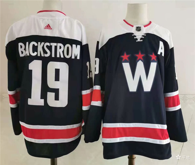 Capitals 19 Nicklas Backstrom Navy 2020 21 Adidas Jersey