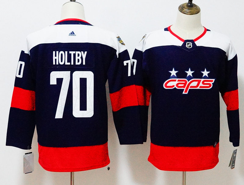 Capitals 70 Braden Holtby Navy Youth 2018 Stadium Series  Jersey