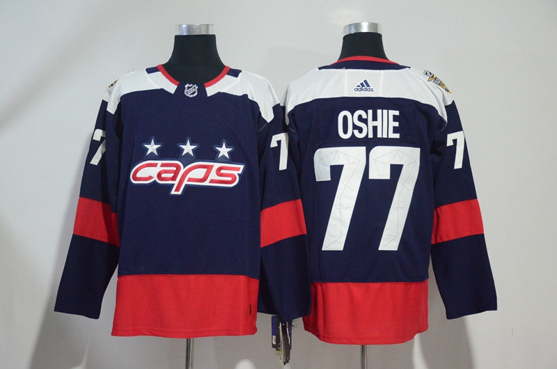 Capitals 77 T.J. Oshie Navy 2018 NHL Stadium Series  Jersey