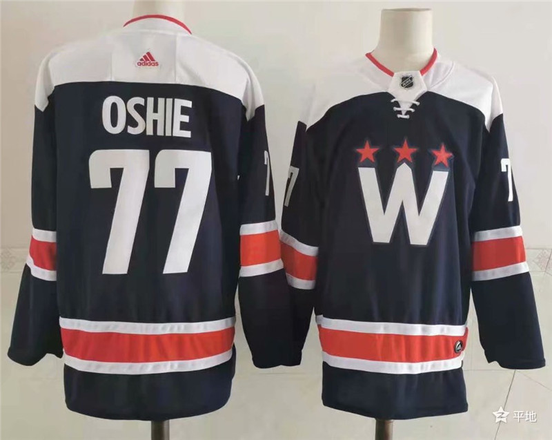 Capitals 77 T.J. Oshie Navy 2020 21 Adidas Jersey