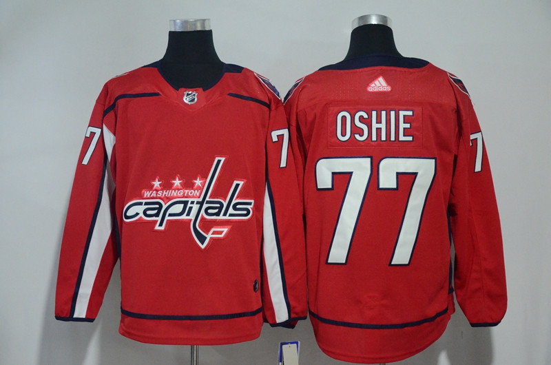 Capitals 77 T.J. Oshie Red  Jersey
