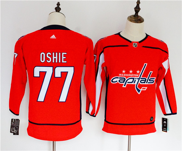 Capitals 77 T.J. Oshie Red Women  Jersey