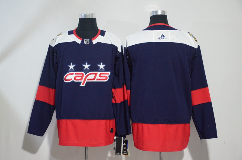 Capitals Blank Navy 2018 NHL Stadium Series  Jersey