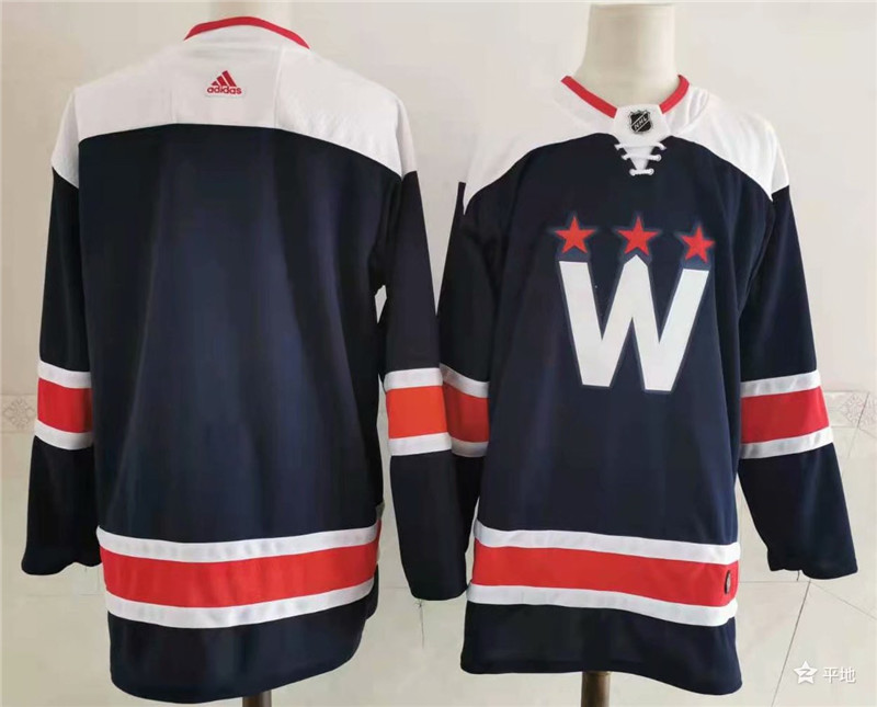 Capitals Blank Navy 2020 21 Adidas Jersey