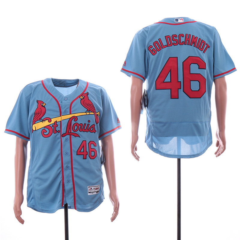 Cardinals 46 Paul Goldschmidt Light Blue Flexbase Jersey