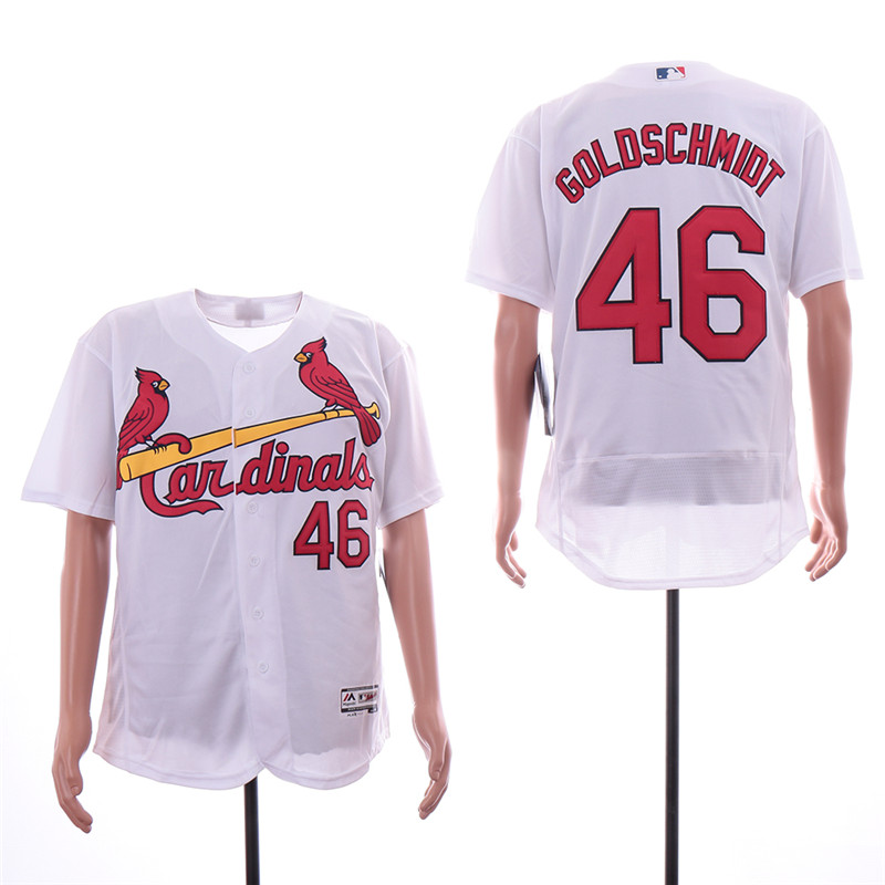 Cardinals 46 Paul Goldschmidt White Flexbase Jersey