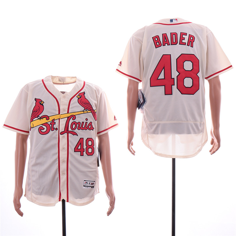 Cardinals 48 Harrison Bader Cream Flexbase Jersey