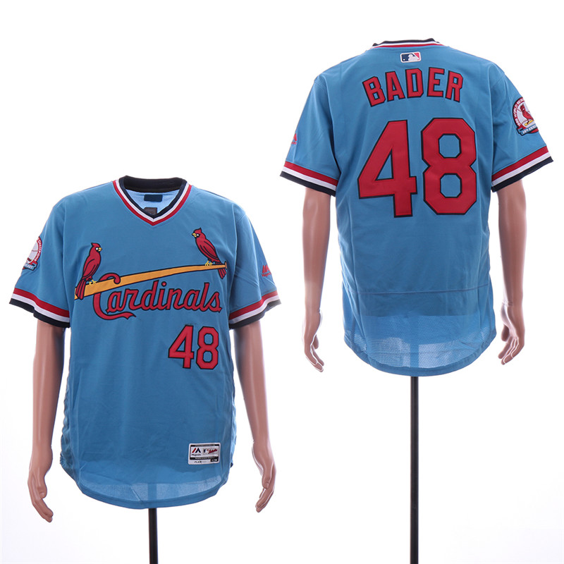 Cardinals 48 Harrison Bader Light Blue Flexbase Jersey