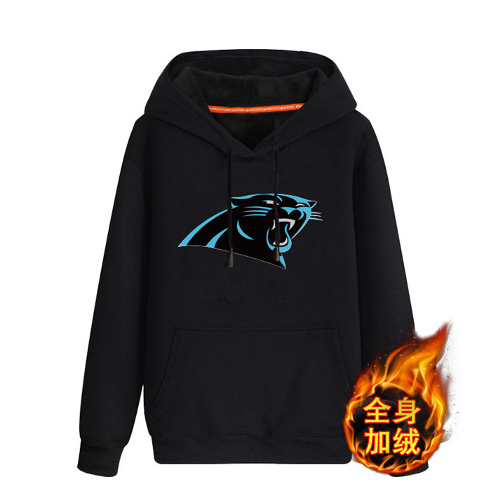 Carolina Panthers Men's Winter Thick NFL Pullover Hoodie