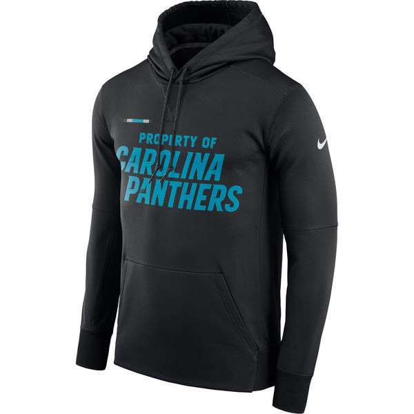 Carolina Panthers  Property Of Performance Pullover Hoodie Black