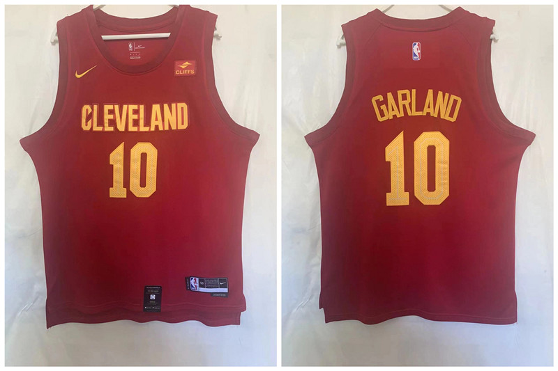 Cavaliers 10 Darius Garland Red 2022 23 Nike Swingman Jersey