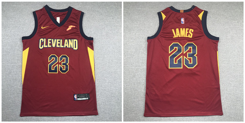 Cavaliers 23 Lebron James Red Nike Swingman Jersey