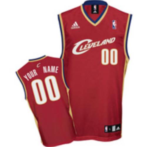 Cavaliers Personalized Authentic Red NBA Jersey