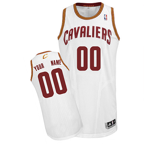 Cavaliers Personalized Authentic White NBA Jersey