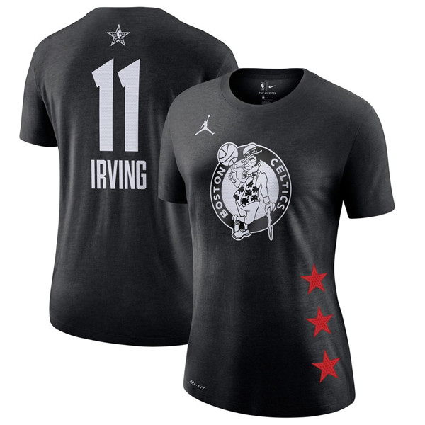 Celtics 11 Kyrie Irving Black 2019 NBA All Star Game Women's T Shirt