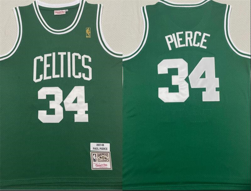 Celtics 34 Paul Pierce Green 2007 08 Hardwood Classics Swingman Jersey