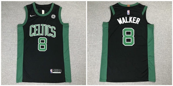 Celtics 8 Kemba Walker Black Nike Authentic Jersey