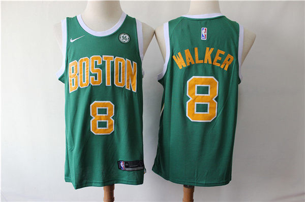 Celtics 8 Kemba Walker Green Earned Edition Nike Swingman Jersey