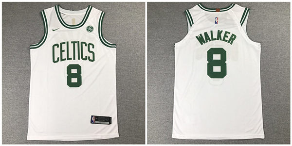 Celtics 8 Kemba Walker White Nike Authentic Jersey