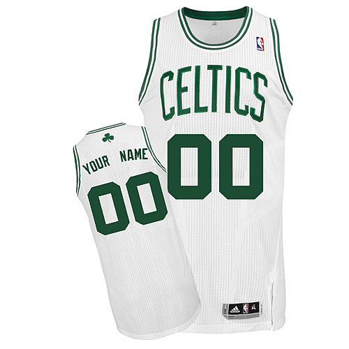 Celtics Personalized Authentic White NBA Jersey
