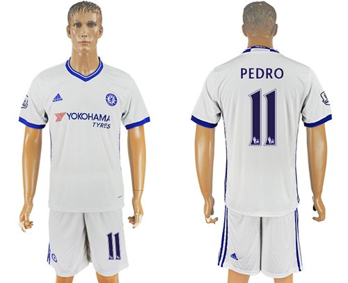 Chelsea 11 Pedro White Soccer Club Jersey
