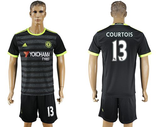Chelsea 13 Courtois Away Soccer Club Jersey