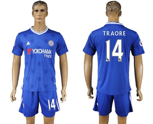 Chelsea 14 Traore Home Soccer Club Jersey