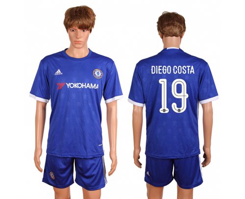 Chelsea 19 Diego Costa Home Soccer Club Jersey