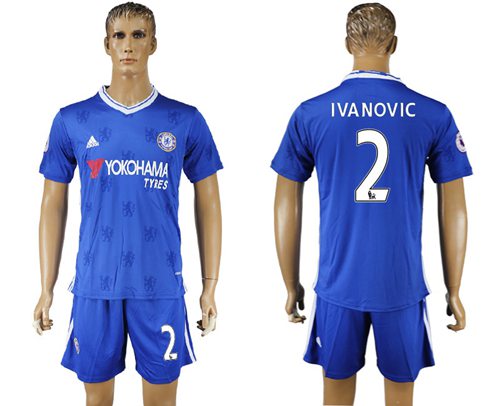 Chelsea 2 Ivanovic Home Soccer Club Jersey