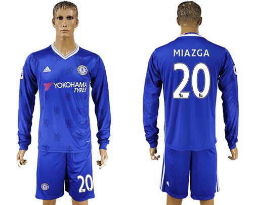 Chelsea 20 Miazga Home Long Sleeves Soccer Club Jersey