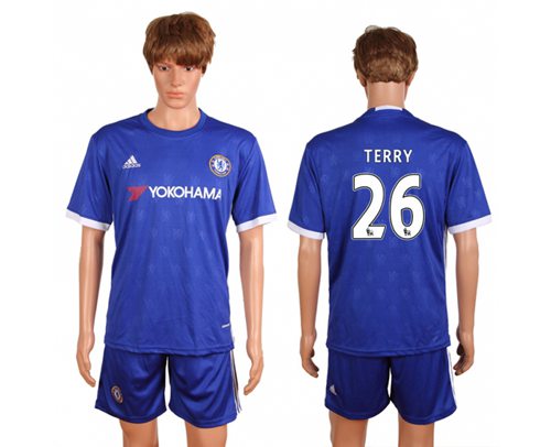 Chelsea 26 Terry Home Soccer Club Jersey