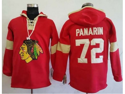 Chicago Blackhawks 72 Artemi Panarin Red Pullover Hoodie Stitched NHL Jersey