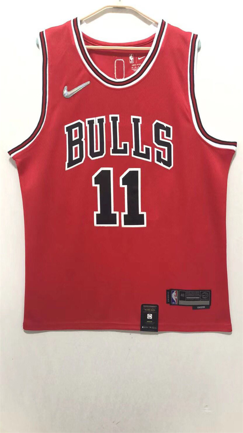 Chicago Bulls 11 DeMar DeRozan Red Diamond City Edition Swingman jersey