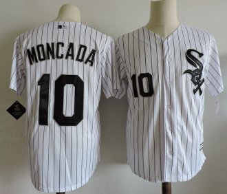 Chicago White Sox 10 Moncada White Baseball Jersey