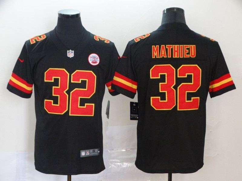 Chiefs 32 Tyrann Mathieu Black Vapor Untouchable Limited Jersey