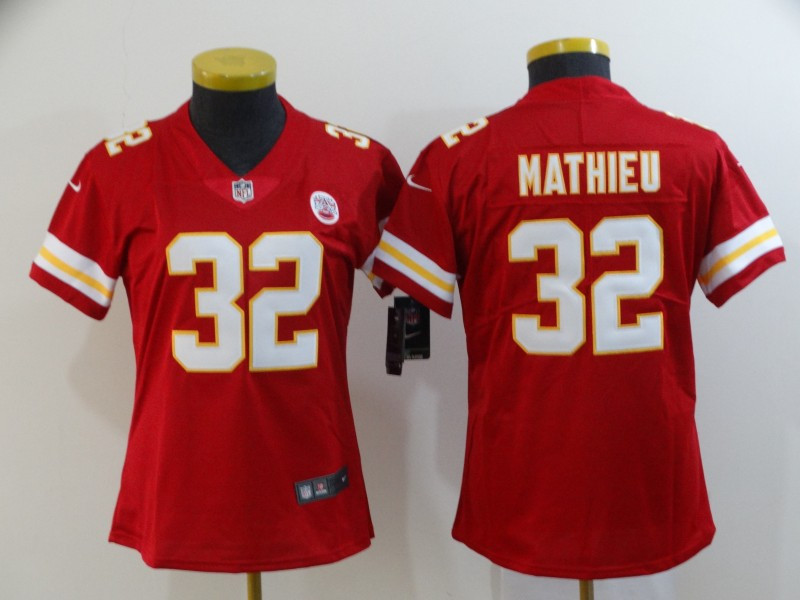 Chiefs 32 Tyrann Mathieu Red Women Vapor Untouchable Limited Jersey