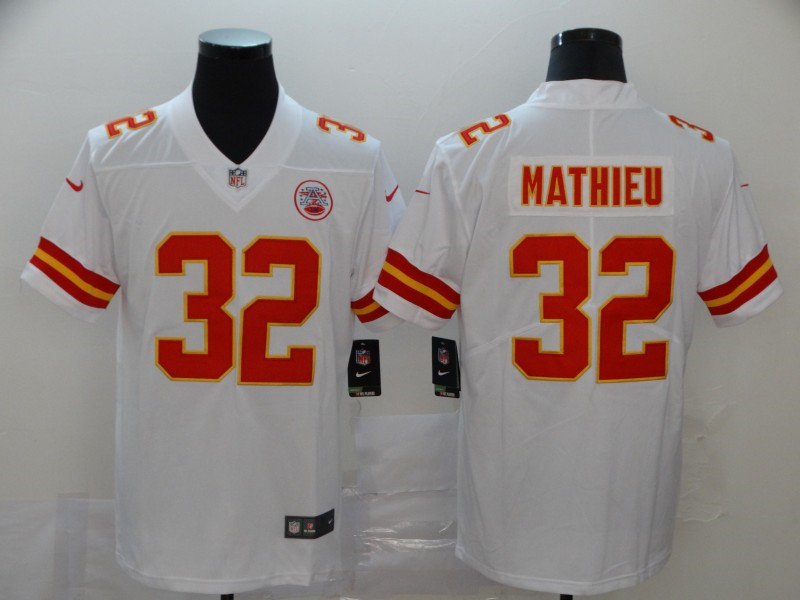 Chiefs 32 Tyrann Mathieu White Vapor Untouchable Limited Jersey