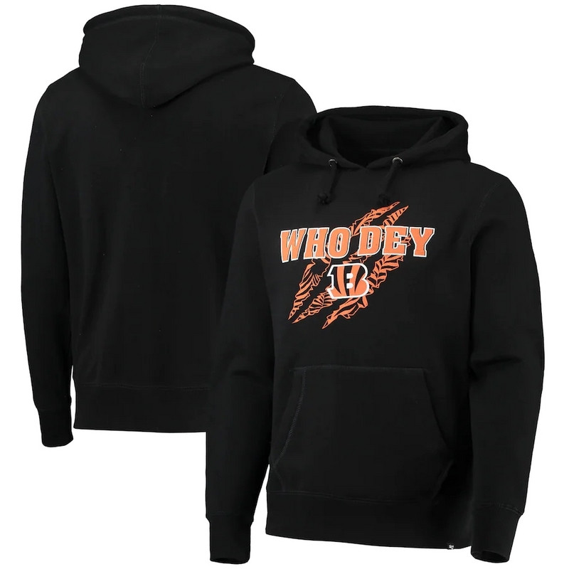 Cincinnati Bengals '47 Team Headline Pullover Hoodie Black