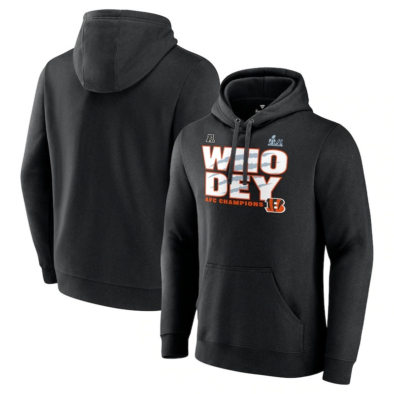 Cincinnati Bengals Fanatics Branded 2021 AFC Champions Hometown Pullover Hoodie