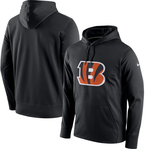 Cincinnati Bengals  Circuit Logo Essential Performance Pullover Hoodie Black