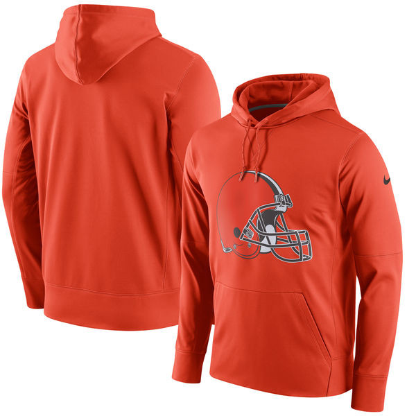 Cleveland Browns  Circuit Logo Essential Performance Pullover Hoodie Orange