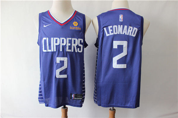 Clippers 2 Kawhi Leonard Blue Nike Swingman Jersey