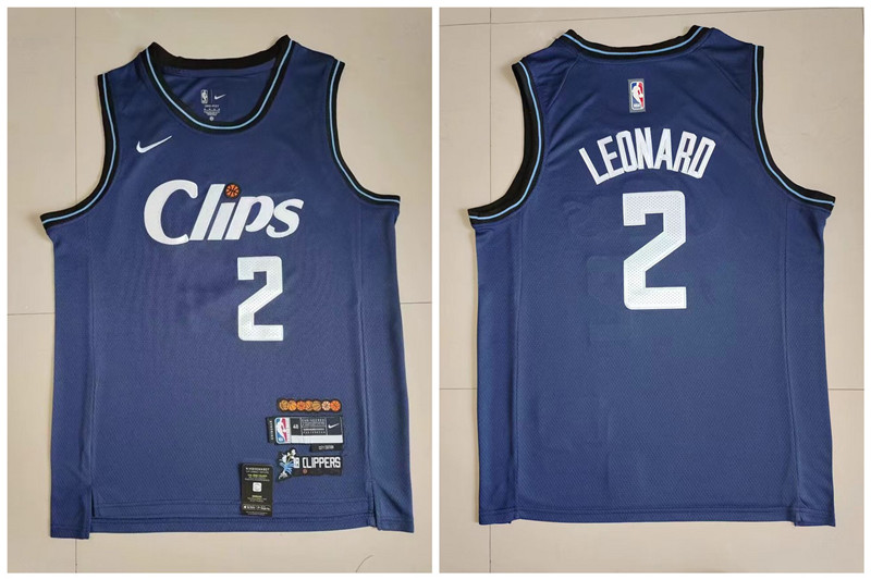 Clippers 2 Kawhi Leonard Navy Nike 2023 24 City Edition Swingman Jersey