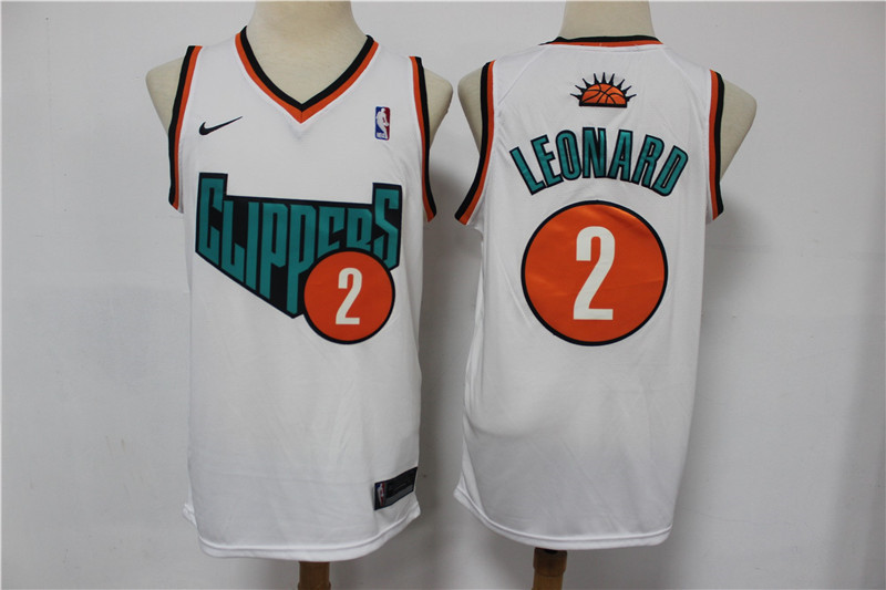 Clippers 2 Kawhi Leonard White Swingman Jersey