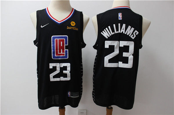 Clippers 23 Lou Williams Black Nike Swingman Jersey