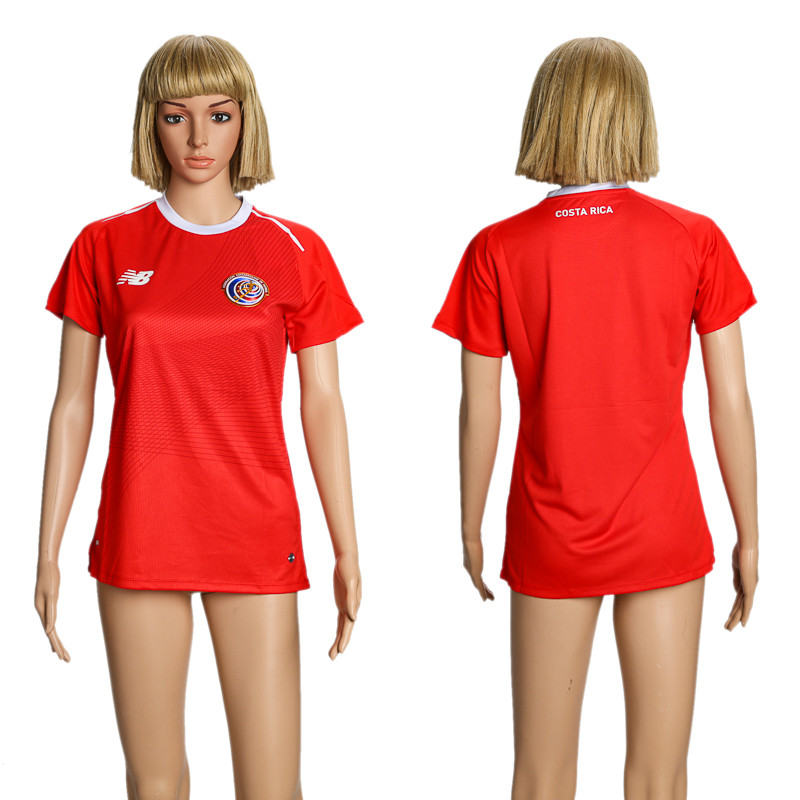 Costa Rica Home Women 2018 FIFA World Cup Soccer Jersey